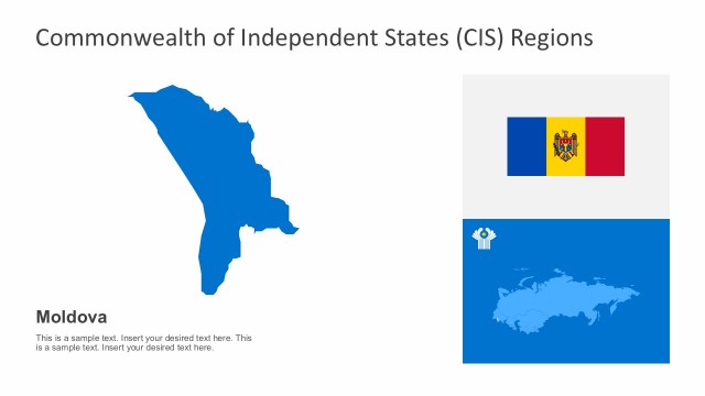 The Republic of Moldova CIS Map PowerPoint
