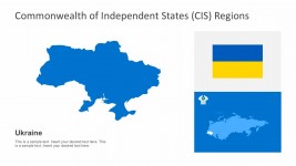 Russia CIS Country Map Template For PowerPoint - SlideModel