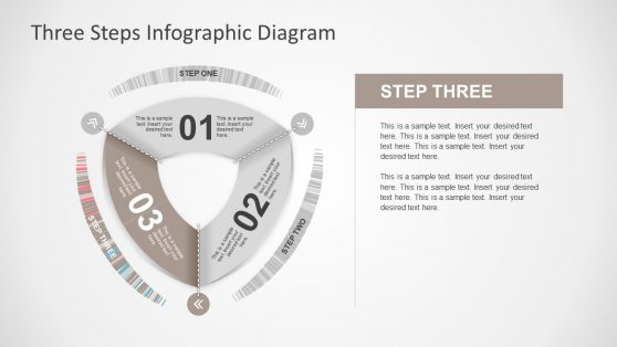 Three Piece Flat Vector PPT