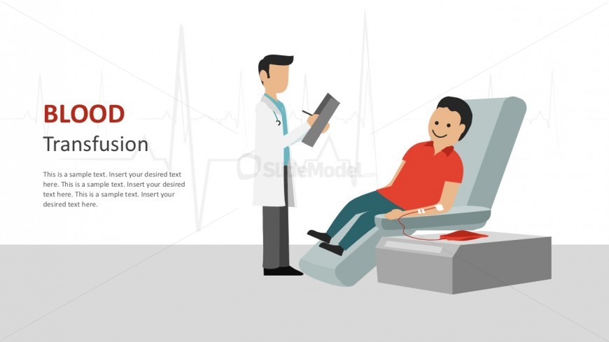 Blood Transfusion Human Vectors For PowerPoint