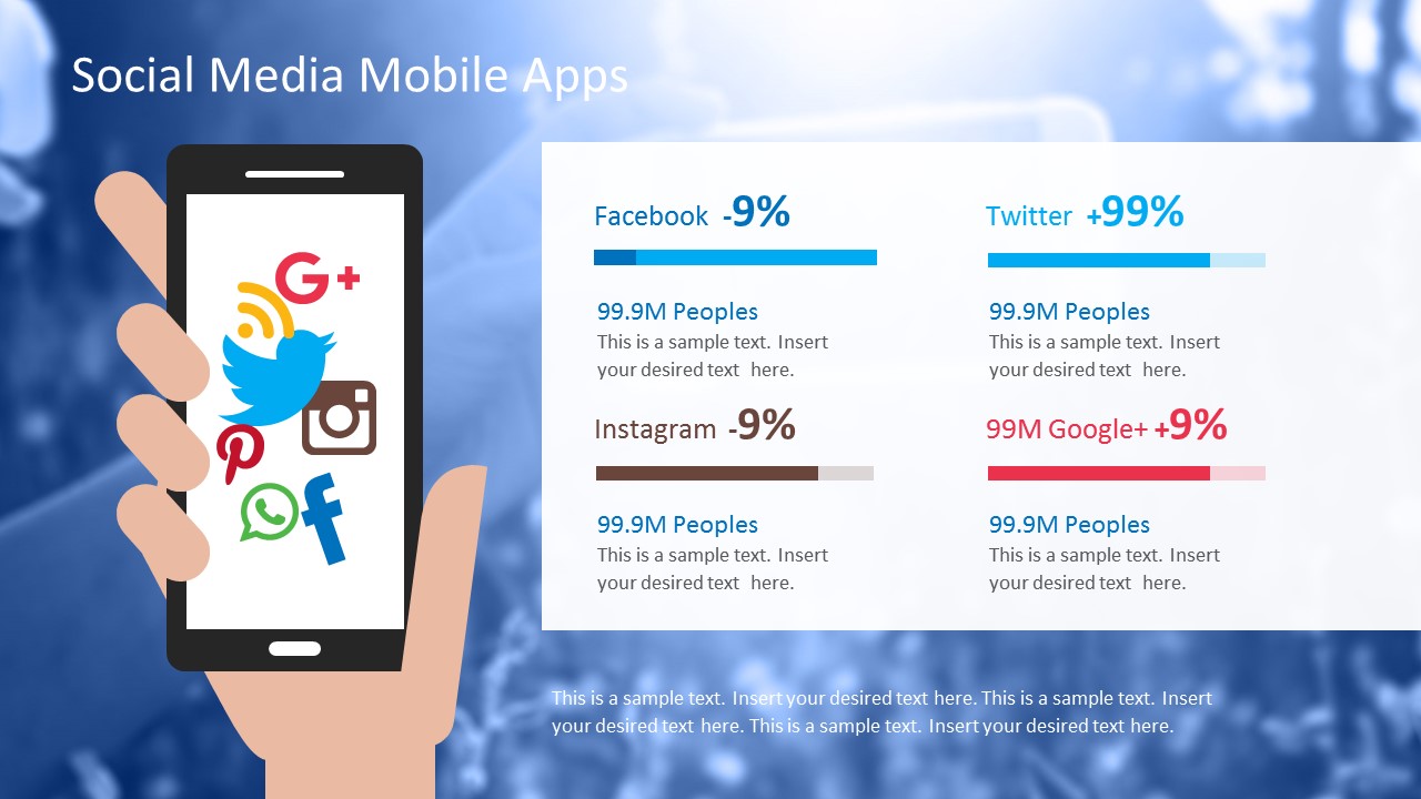 Social Media Report Template from cdn.slidemodel.com