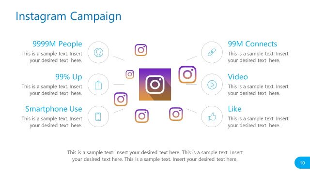 Social Media Report Instagram Campaign PowerPoint