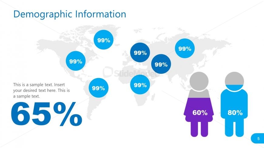 PPT Demographics Social Media Statistics Template 