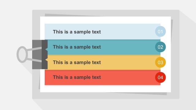 Clipboard Agenda PowerPoint Shapes