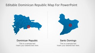 Editable map Santo Domingo Part