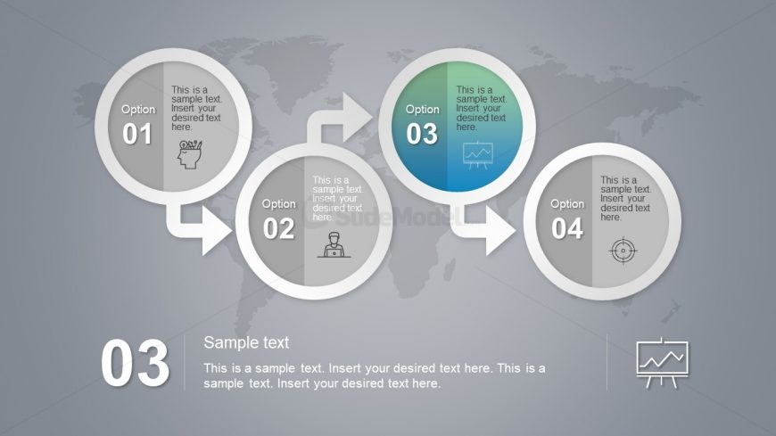 Progress Trend Infographic Icon Slide