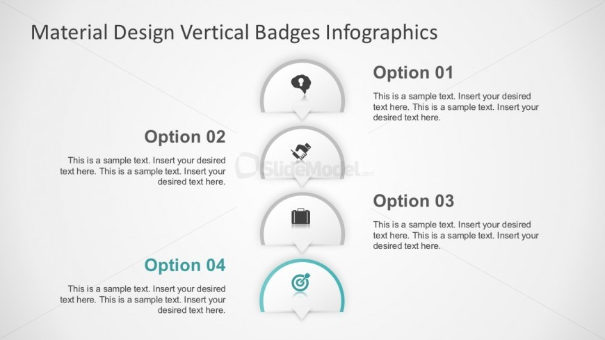 Flat Banner PowerPoint Infographics in 4 Steps