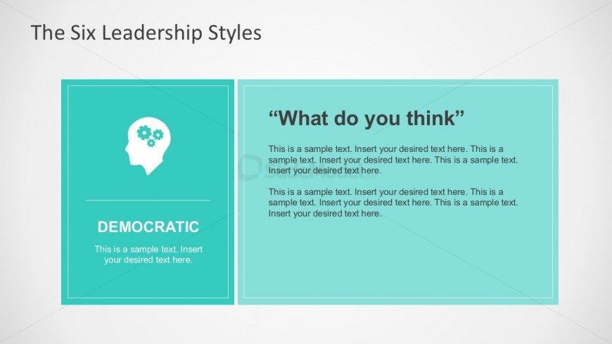 Democratic Leadership Style for PowerPoint