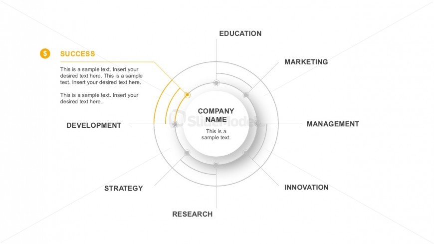 8 Steps Process Flow Diagram For Business