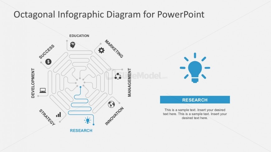 Editable Octagon PowerPoint Template Slides