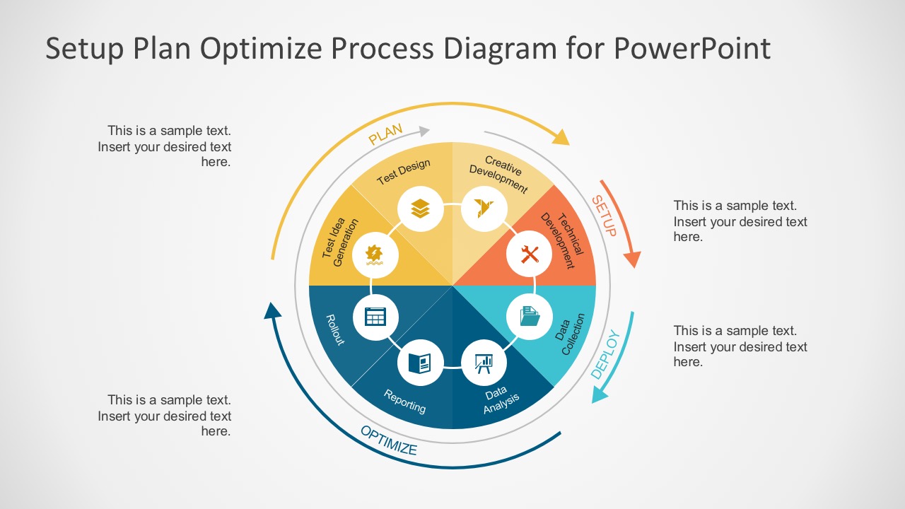 8 Steps Circle Chart Powerpoint Diagrams