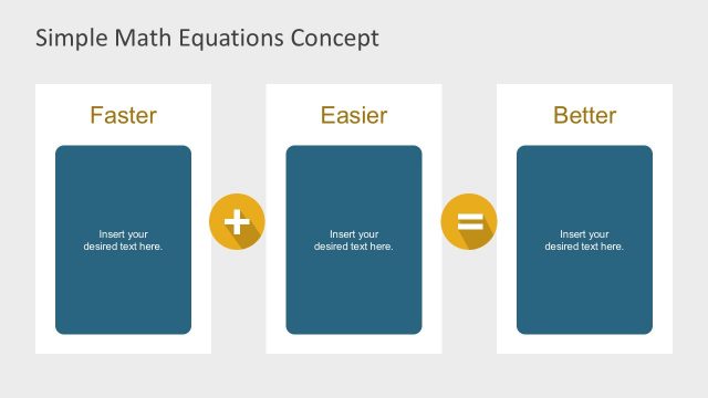 3 Columns Math Equation Template Slides