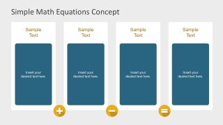 Flat Chart Layout with Math Equations