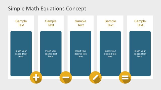 Flat Data Charts Layout for PowerPoint