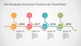 Horizontal Bubbles Timeline Design for PowerPoint - SlideModel