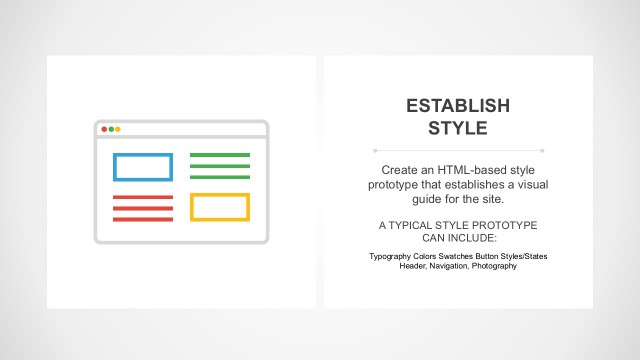 Website Content and Graphic Layout Template Slide