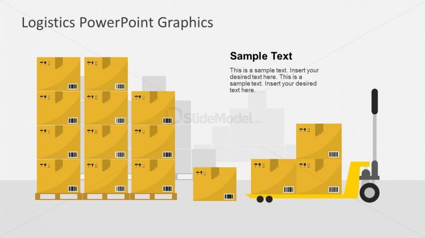 PowerPoint Slide of Warehouse Packages - SlideModel