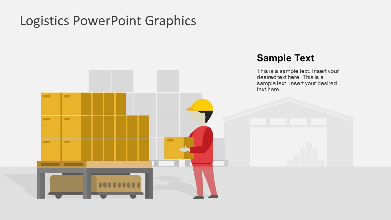 Warehouse Logistics PowerPoint Shapes SlideModel