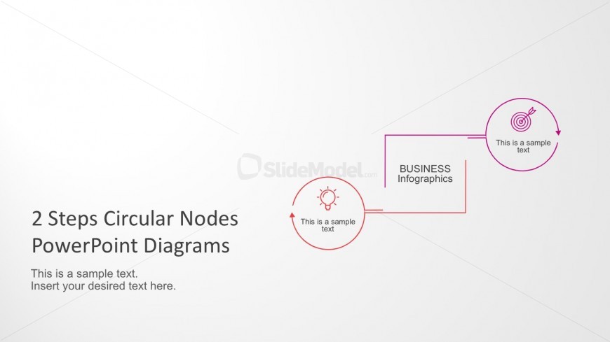 2 Step Process Diagrams for PowerPoint