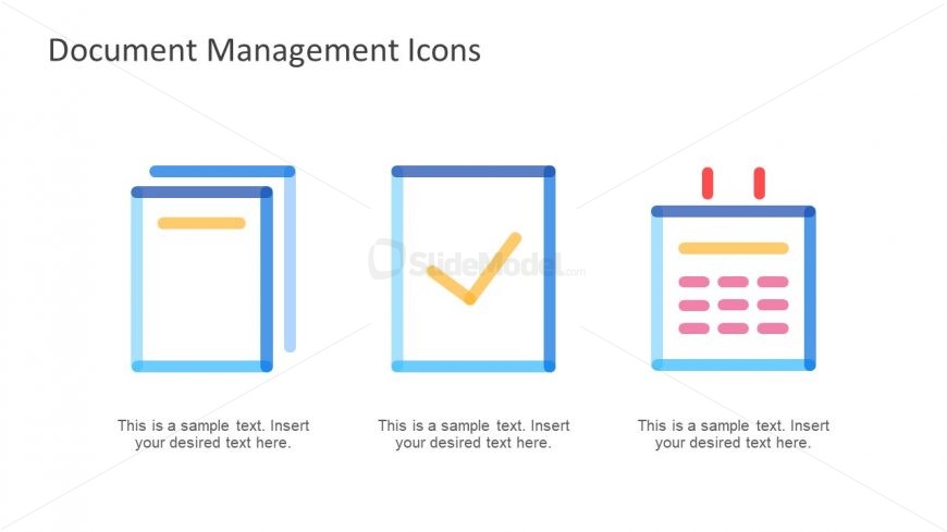 PowerPoint Document Management System Icons