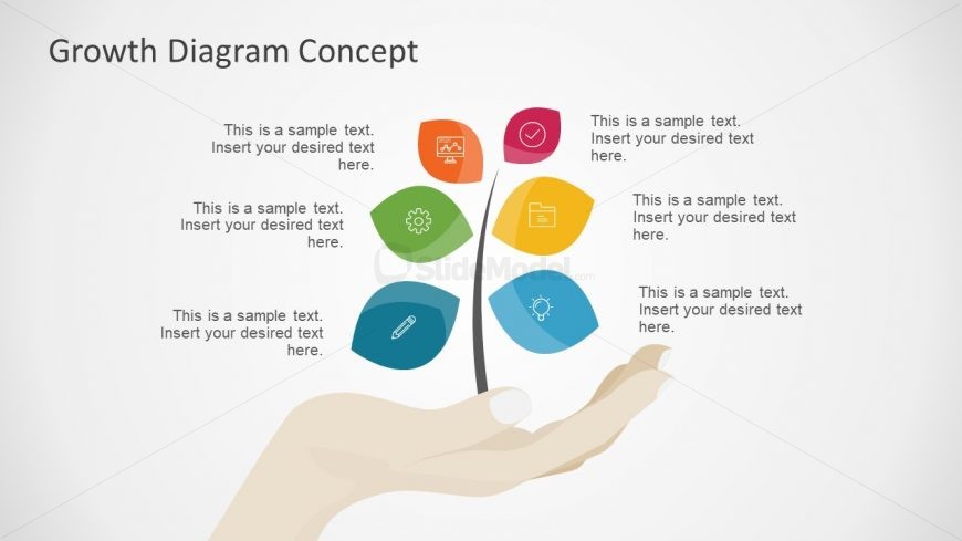 Infographic Growth Icons Slide