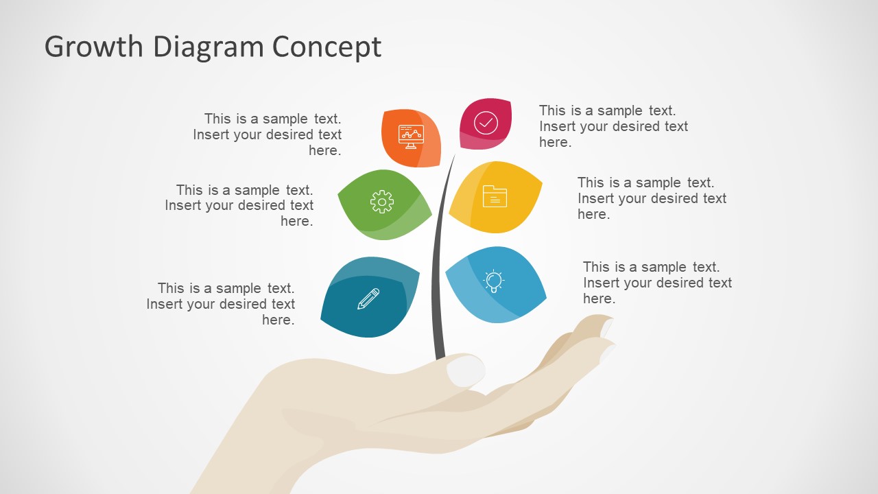 Infographic Growth Icons Slide