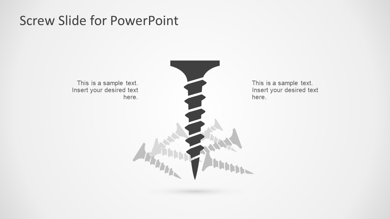 Screw Icons and Shapes Repair Metaphor