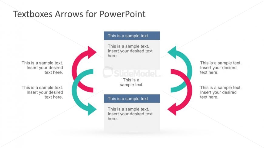Text Boxes and Arrow Vectors Strategy Slides - SlideModel