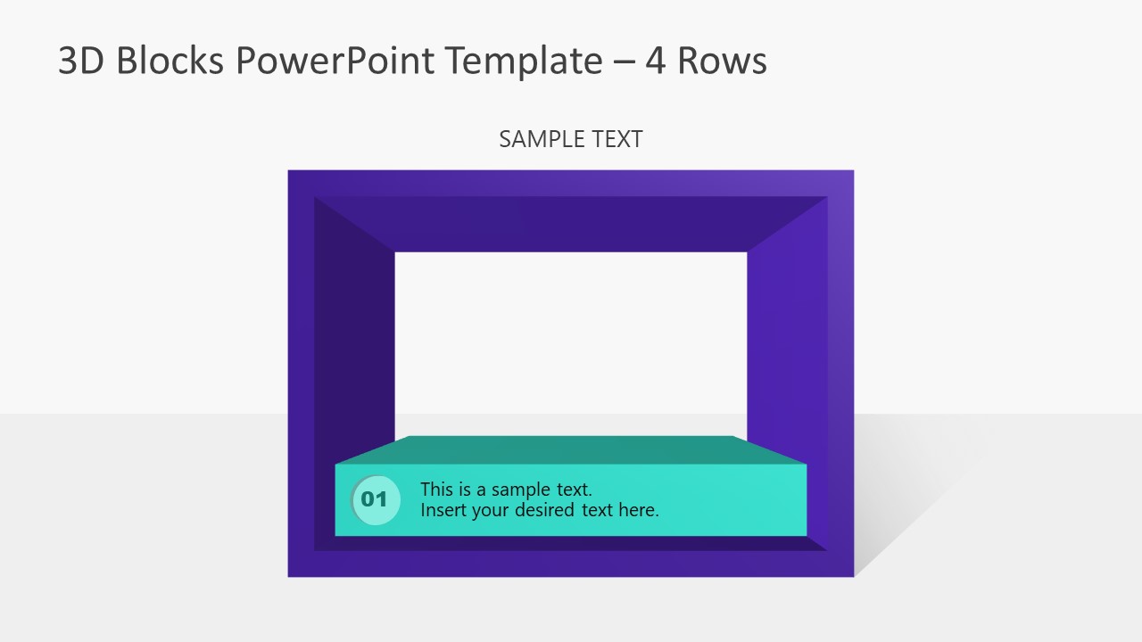 Presentation of 3D Blocks Style Step 1