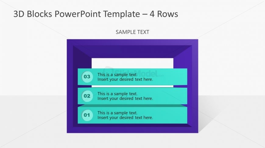 Presentation of 3D Blocks Style Step 3