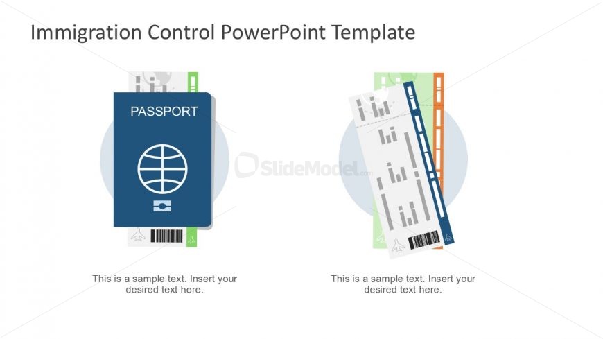 passport powerpoint template Passport Travel  SlideModel Pass  Vectors Boarding