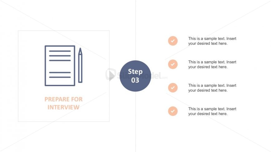 Flat Interview Template Layout