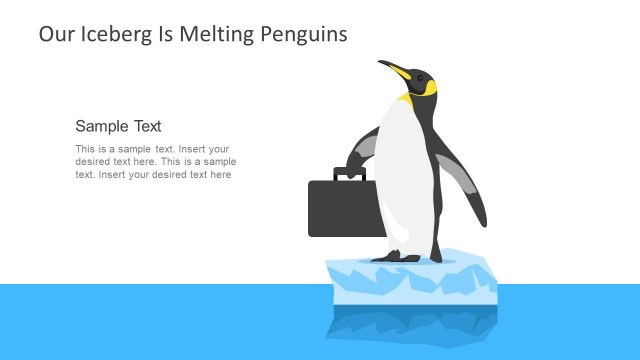 Template Layout PowerPoint Penguin