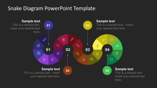 Snake Milestone PowerPoint Diagram