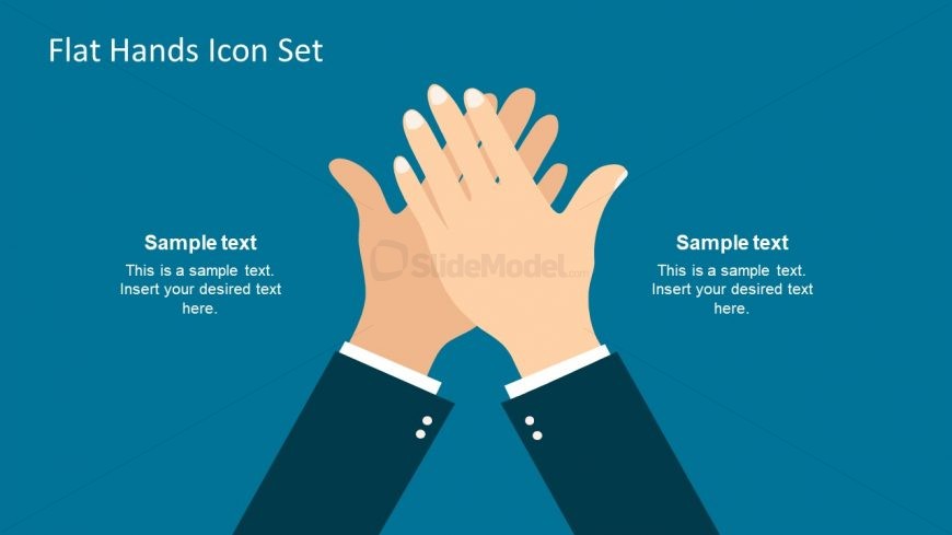Simple Slide Template of High Fiving