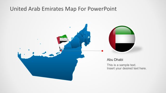 United Arab Emirates Country Map