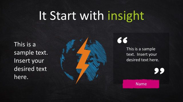 Blackboard Innovation PowerPoint Shapes