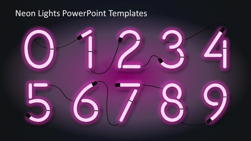 Numbers Created with Tube Shapes