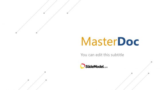 First SLide of MasterDoc Presentation