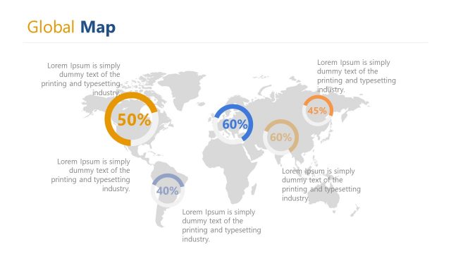 World Map PowerPoint Global Reach