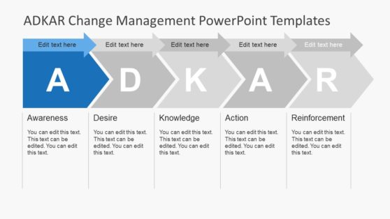 5 Step Arrow PowerPoint Clipart