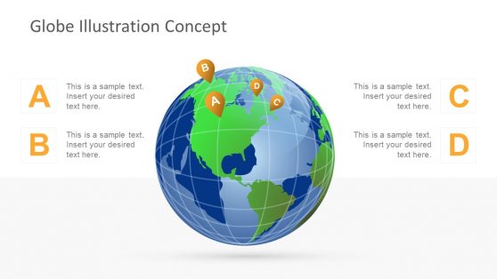World Map PowerPoint Shapes