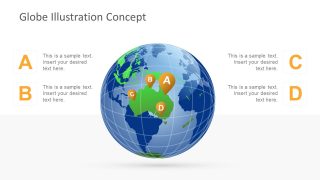 Global Illustration with Latitude and Longitude 