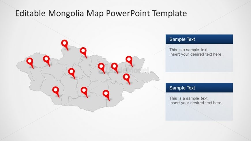 21 Provinces Boarder Country Mongolia 