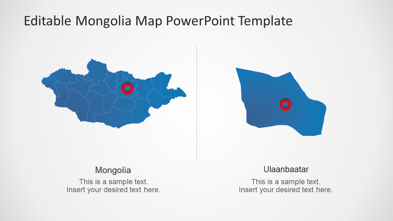Mongolia Map PowerPoint Template - SlideModel