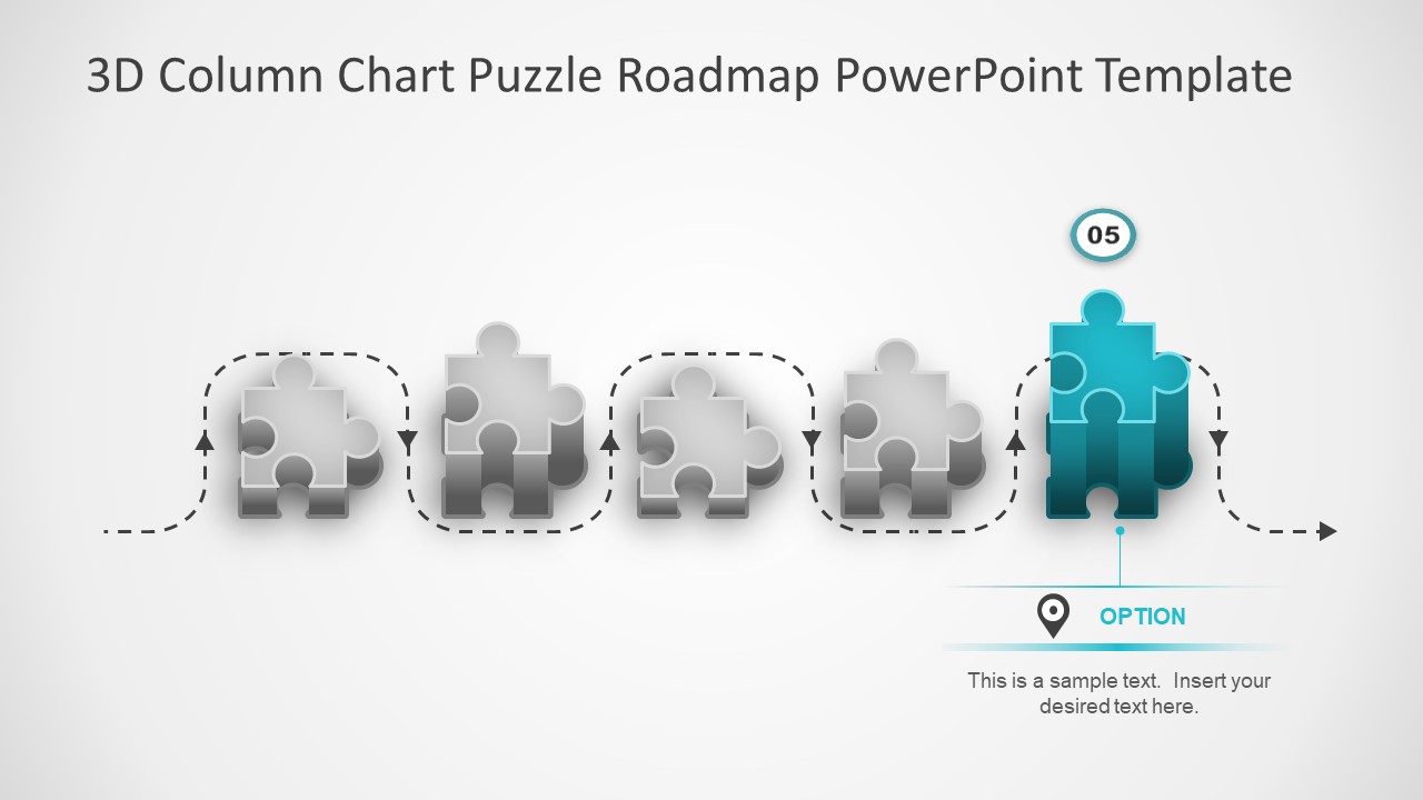 3d Column Chart Puzzle Roadmap Powerpoint Template Slidemodel Images Porn Sex Picture 9443