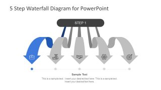 Process Flow Waterfall Diagram Presentation