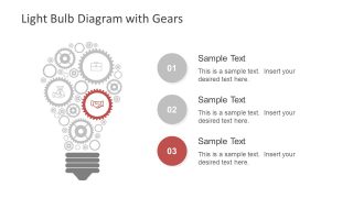 Infographic Icons Gear and Lightbulb