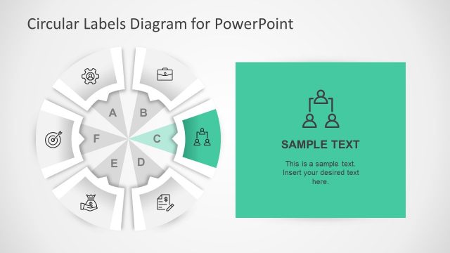 Six Step Label Arrow PowerPoint Diagram