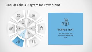 Financial Slide of Six Step Diagram Template